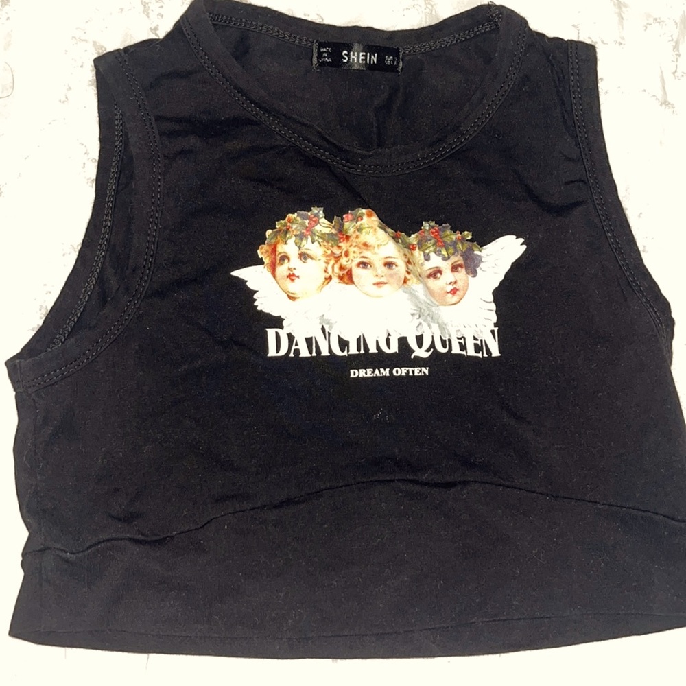 dancing queen cropped tank top